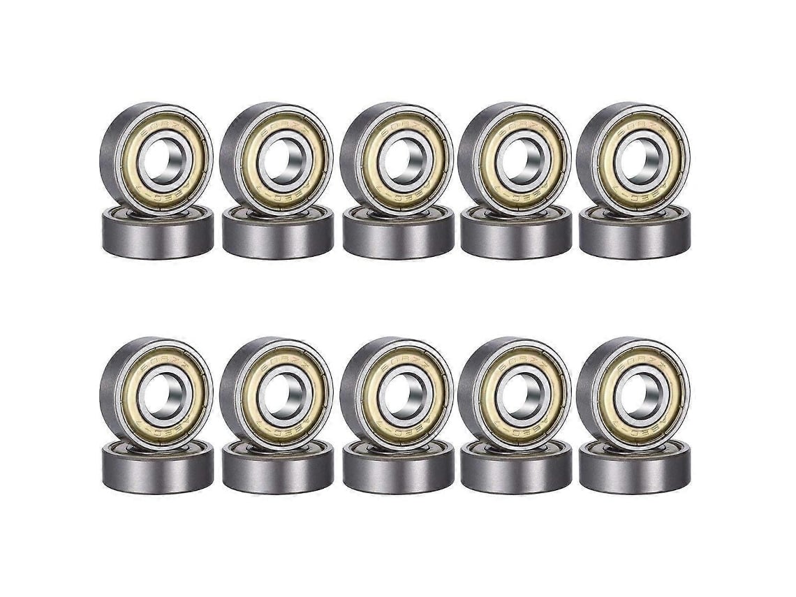 Rebe-20 Rodamientos De Bolas 608 Zz De Acero Carbono, Doble Escudo, 8x22x7mm Para Patinetas, Patines Y Motores
