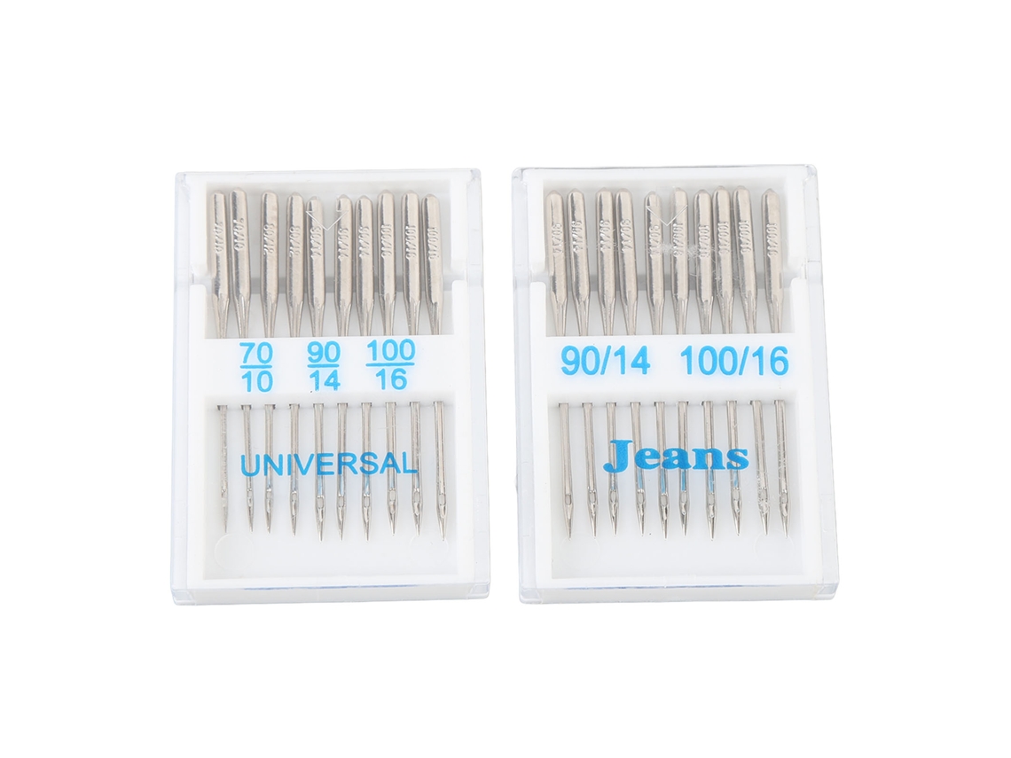 Agujas Para Máquina De Coser, Tamaños 10, 14, 16 Y 90, Acero Inoxidable, 20 Unidades Con 2 Cajas.