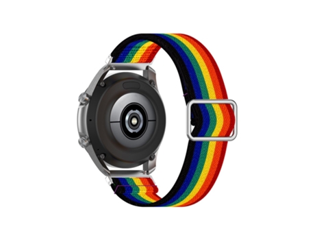 Correa de Silicona 22mm ajustable para Samsung Galaxy Watch3 45mm/Huawei Watch GT 2 Pro - arcoíris