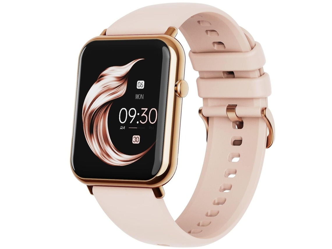 Smartwatch Q19pro Dourado E Rosa Com Bluetooth E Bateria Com Duração De Até 7 Dias.