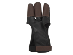 Guantes De Tiro Con Arco De 3 Dedos, Accesorios De Protección De Piel Sintética Para Arcos Recurvos Y Compuestos, Talla M.