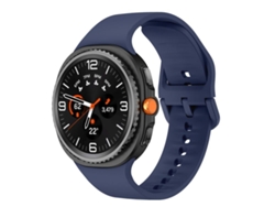 Bracelete Para Samsung Galaxy Watch 8/8 Classic - Silicone Lisa E Sólida - Azul Meia-noite