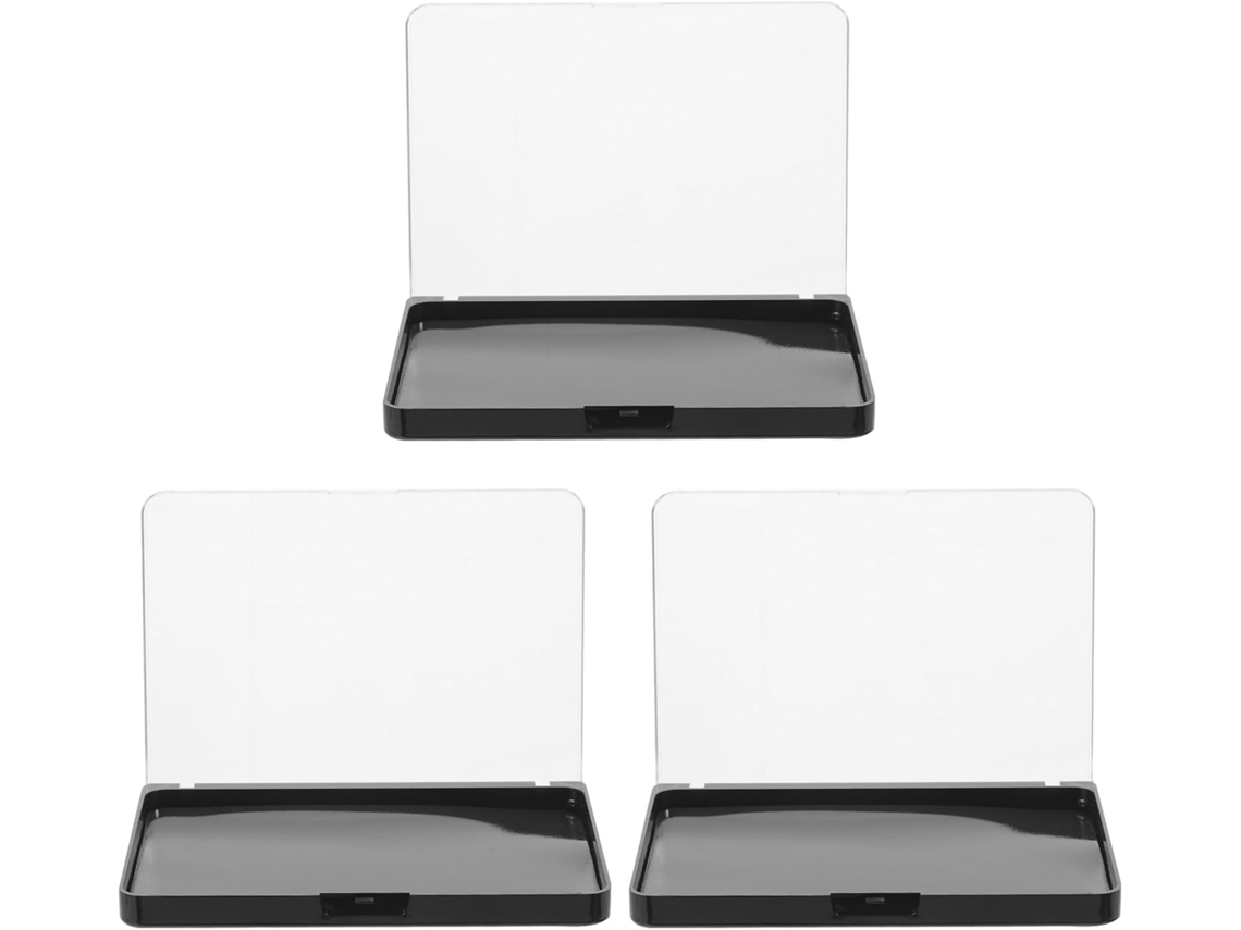 Paleta De Sombras Magnética Vazia Com 3 Peças, Ímãs Embutidos E Tampa Transparente