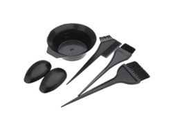 Kit De Ferramentas Para Tintura De Cabelo Com 6 Peças - Bacia, Pincéis E Acessórios De Beleza Para Salão E Uso Doméstico