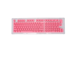 Teclas Pbt Translúcidas, 114 Teclas, Altura Estándar, Moldeadas Por Inyección Oem, Dos Tonos, Para Mini Teclado Mecánico, Color Rosa.