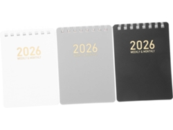 Cuaderno Espiral De 3 Piezas, Planificador Semanal, Bloc De Notas Compacto Para Organización Y