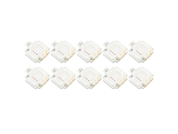 10 Unidades De Diodos Emisores Panel Luz Cob Súper Brillantes W Rgb Para Iluminación Diy
