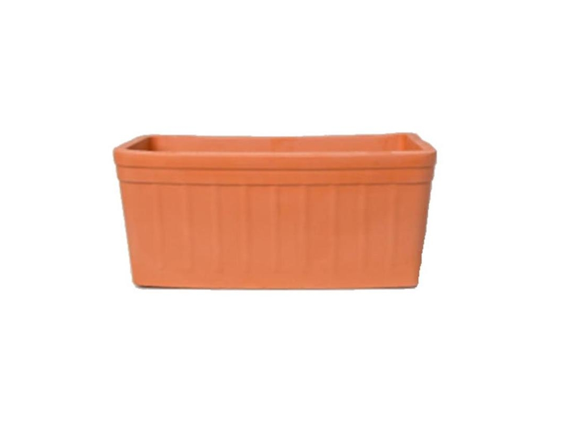 Jardinera barro ancha 60x18 cm