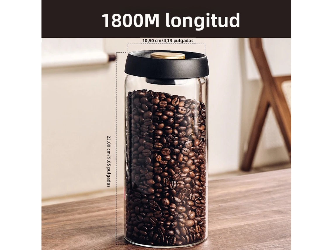 Juego de botellas de vidrio herméticas que conservan los alimentos, ideales para la cocina MDUG (1800 ml)