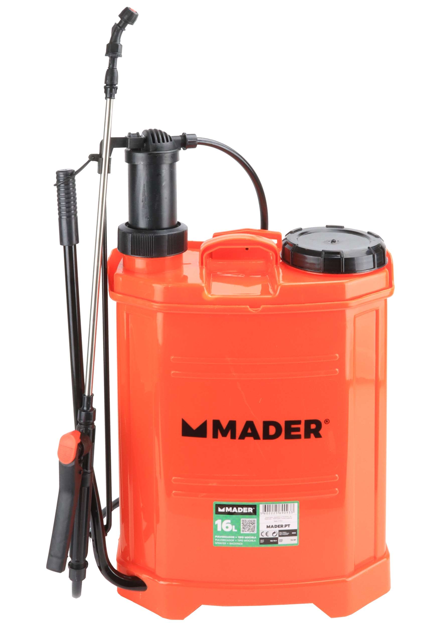 Mader Garden Tools 69092 Pulverizador 2 en 1 con Batería Litio y Manual,  16L, 12V, 8A : : Jardín