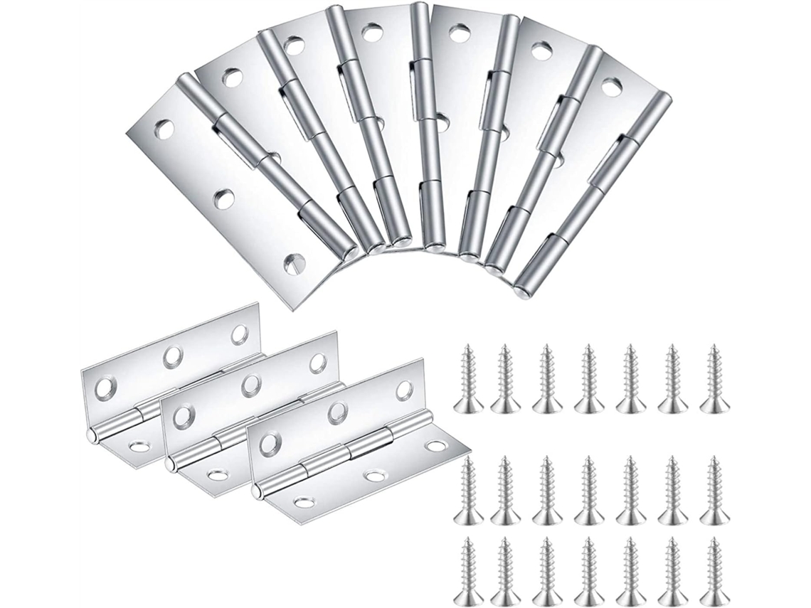 10 Piezas De Mini Bisagras Pequeñas Acero Inoxidable Para Puertas Armarios Bisagra Plana 2 5 Pulgadas