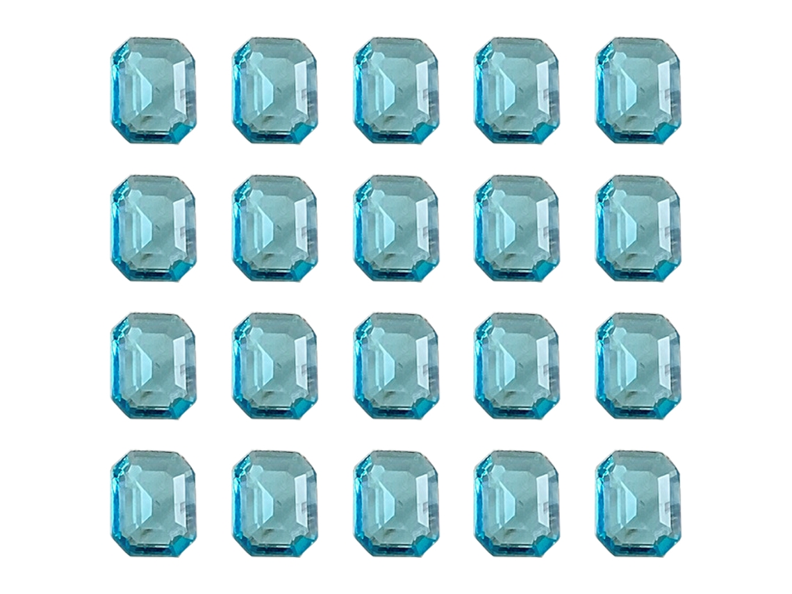 10 piezas de adornos para uñas con taladro azul hielo a través de la luz de la luna NEVEANCE