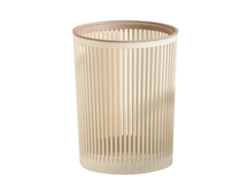 Rebe-cubo De Basura Hueco Para El Hogar, Cubo Sanitario De Gran Capacidad, Resistente Al Desgaste, Para Oficina, Sala De Estar, Papelera Blanca
