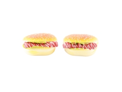 2 Pegatinas Magnéticas De Hamburguesas De Jamón Y Beicon Para Decorar La Nevera.