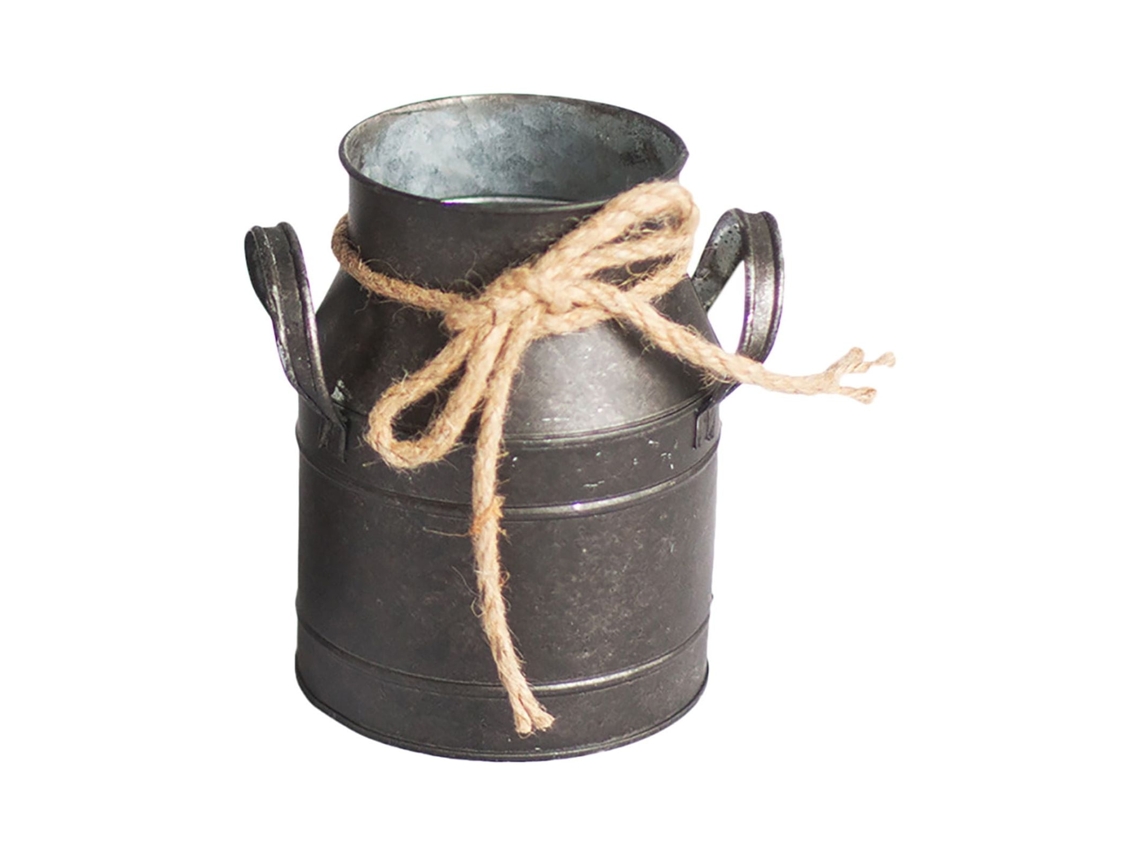 Hervidor De Leche Antiguo De Hierro Fundido Para Jardín