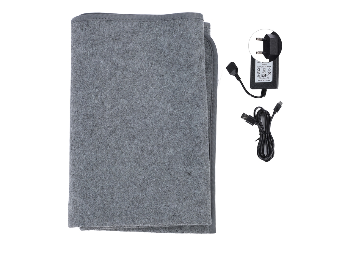 Manta Eléctrica De 160x80 Cm, Calentamiento Rápido, 3 Niveles, Lavable, 7,5 V, 3 A, Enchufe Europeo.