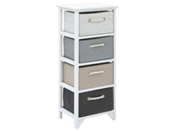 Maison Exclusive - Mueble De Almacenaje Con 4 Cajones Madera