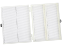 Organizador de portaobjetos para microscopio Jortmrd, estuche de almacenamiento compacto