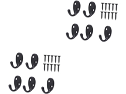 Juego De 2 Ganchos De Pared Con Tornillos Para Abrigos, Sombreros Y Accesorios De Baño.