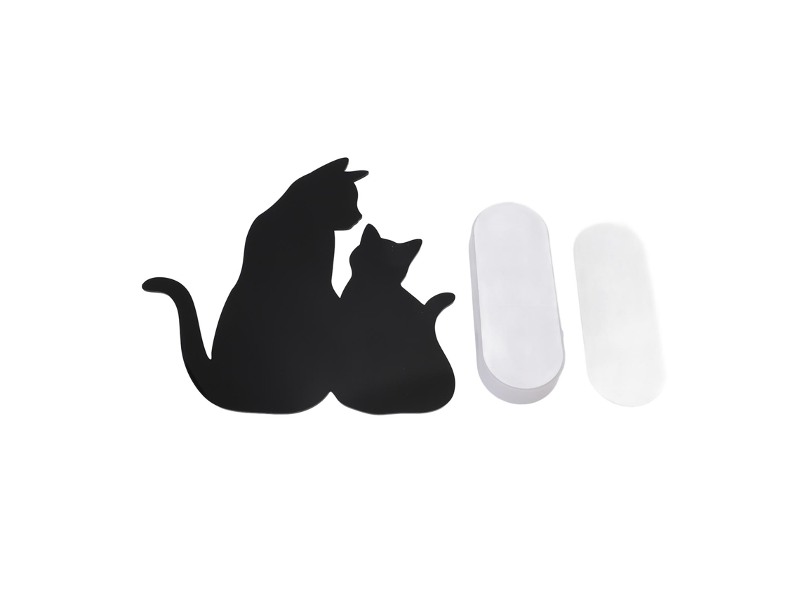 2026-lámpara De Noche Gatito Led Con Sensor De Luz Y Sonido Silueta Negra Decoración Pared Sala Pasillo Cocina Dormitorio