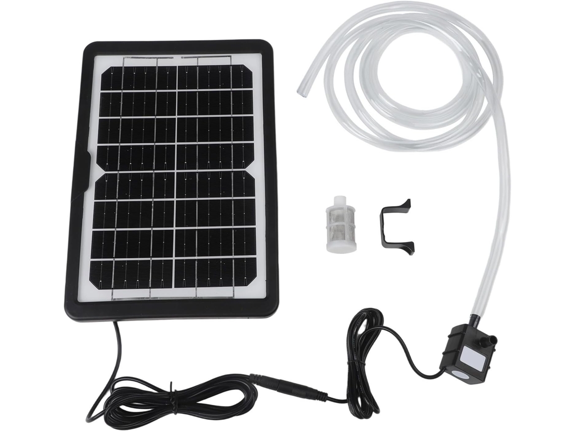 Bomba Solar 6 9 Para Fuente De Agua Wv - Exterior Con Filtro Y Manguera