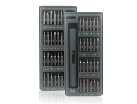 Juego de destornilladores de precisión inalámbricos 49 en 1 con 48 puntas magnéticas, minijuego de destornilladores recargables para teléfono, port...