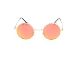 Gafas de sol redondas polarizadas con protección UV y antirreflejos.
