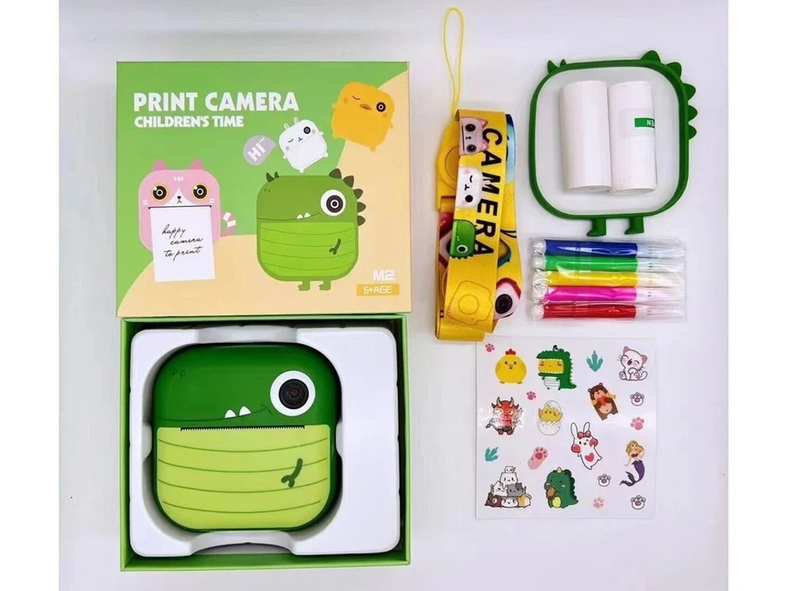 Cámara instantánea Yizhood Dinosaur de 48 MP para niñas y niños (1080p)