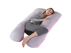 Almohada Para Embarazadas, Almohada En U Desmontable Y Lavable, Gran Cojín De Espalda