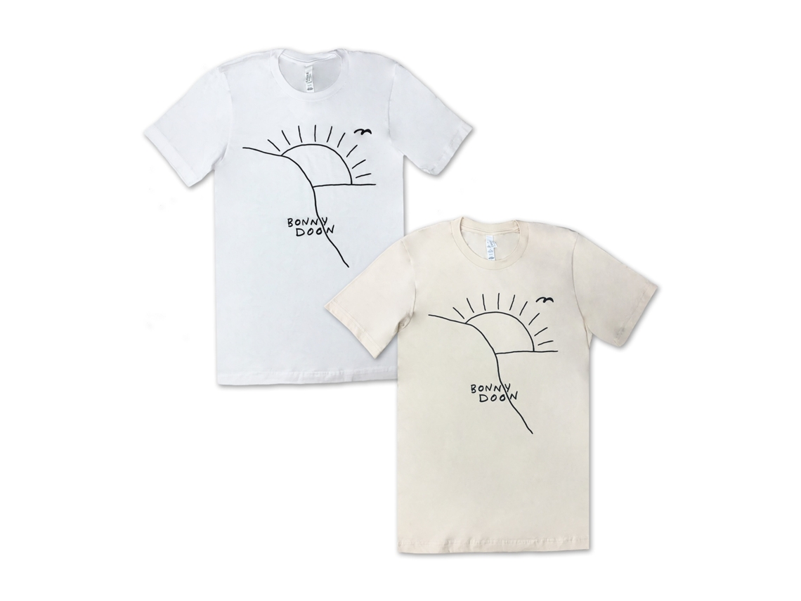 Bonny Doon Sunset T-shirt(white) Rockinstone Size:l