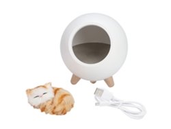 2026-lámpara De Noche Led Gatito Casa Mascota Luces De Habitación Lámpara De Ambiente Blanca