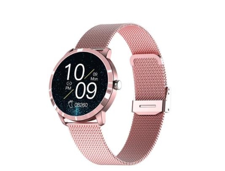 Smartwatch 1,19 HD AMOLED Pantalla Táctil Full 29 Modos Deportivos GPS Resistente al Agua para Android iOS-Rosa VEANXIN