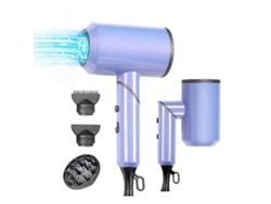 Secador de pelo de viaje compacto y plegable, profesional, iónico, potente, rápido, portátil, ligero, para bicicleta eléctrica.
