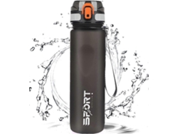 Botella Deportiva De 1l, Con Indicador De Tiempo, Gran Capacidad, Transparente Rosewell (gris)
