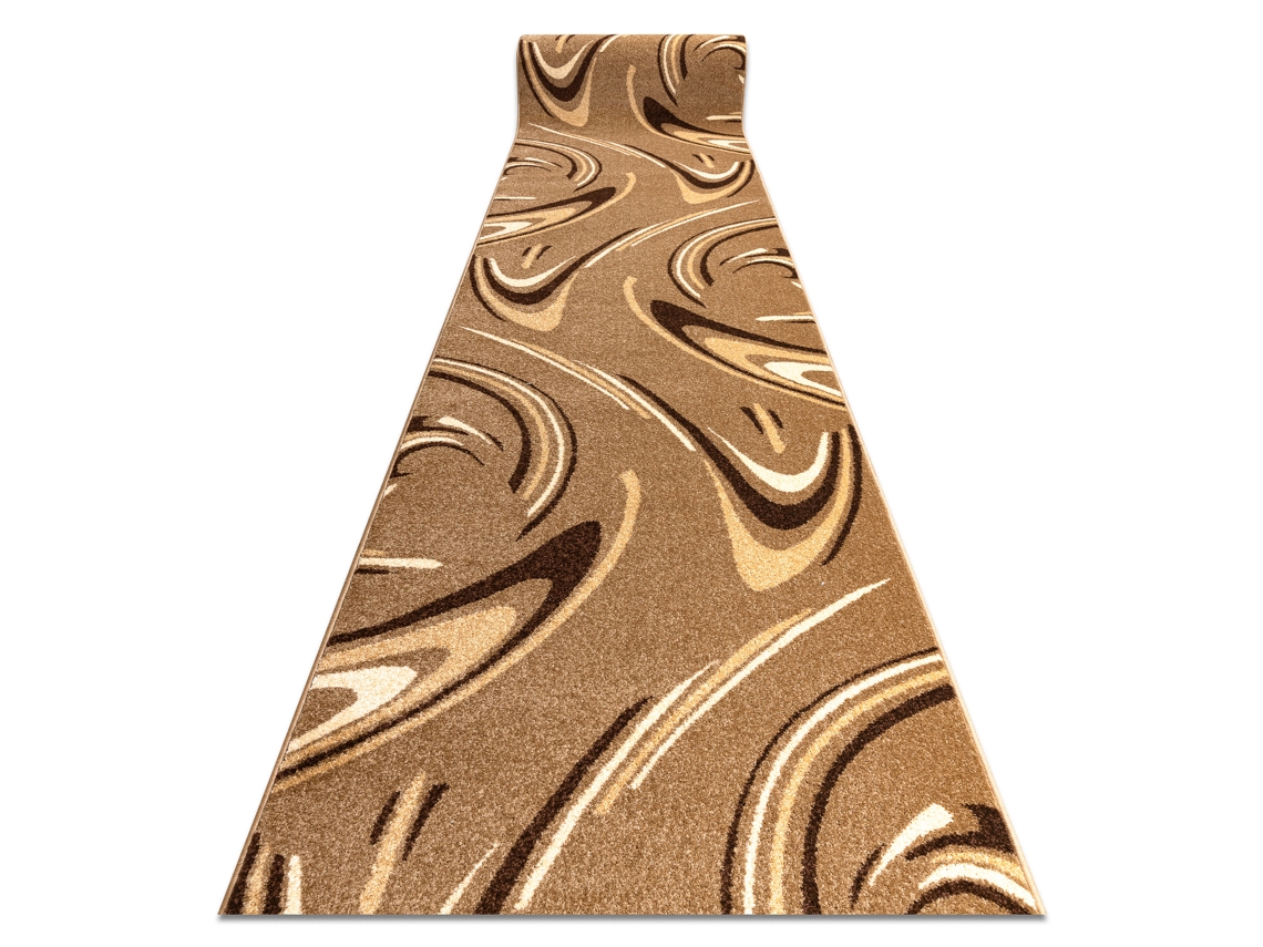 Alfombra de Pasillo Karmel Fryz - Coffee Marrón Claro 80 cm
