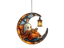 Serie de sol colgante fantasma de acrílico, colgante decorativo de Halloween para ventanas y porches estilo F Viewleaf