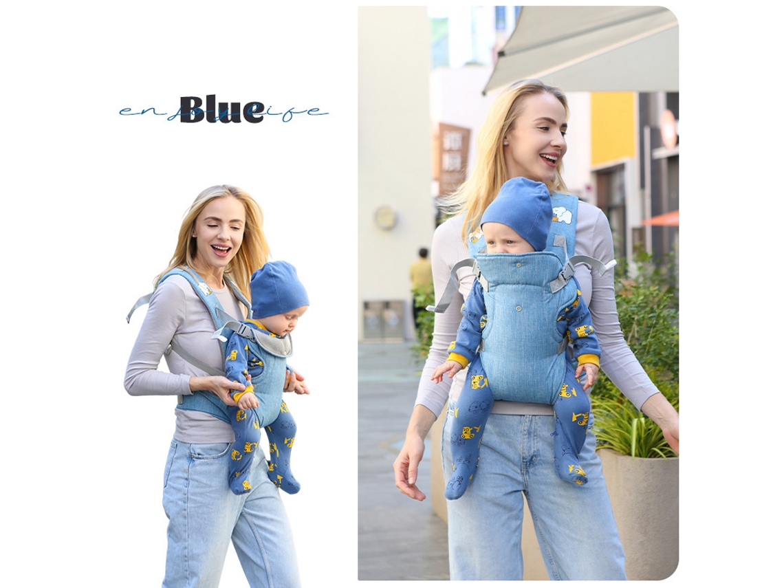 Portero Bebé Chrui 4 En 1 Fácil De Usar 3.6-14.5 Kg (azul)