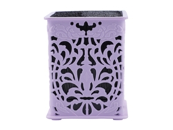 Portapuntillas Y Cepillos Para Peluquería Profesional Con Base De Protección (morado)