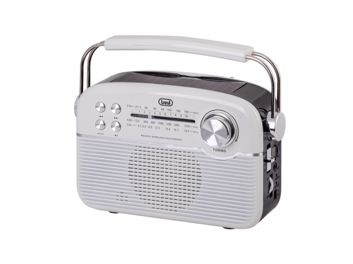 Radio Trevi Ra 7f50 Bt Portable Radio Carga Solarawsd Tif. White