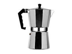 Cafetera portátil de aluminio con calentamiento uniforme para estufa, 50 ml, mango de plástico