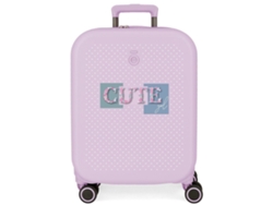 Maleta de Cabina ENSO Cute Girl Expansível Morado (40x55x20cm - 37 L)