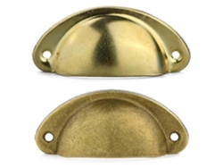 6/12 piezas de manijas de concha semicirculares para tazas, puertas de gabinetes y cajones