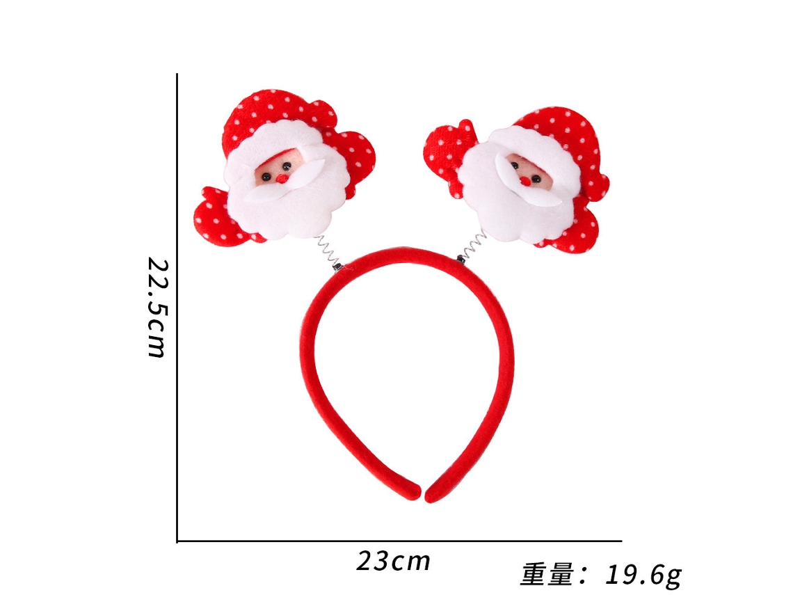 Diadema navideña con cuernos, accesorio navideño brillante, ideal para fiestas, cosplay y uso diario Aeuzwr (Estilo 48)
