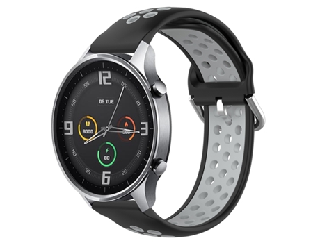 Correa Smartwatch para Xiaomi Watch Color 22mm Cierre Deportivo Bicolor (Negro + Gris)