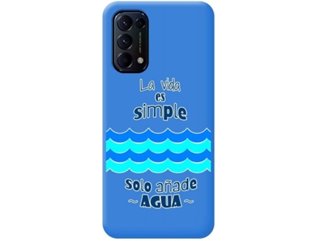 Carcasa Oppo Find X3 Lite 5G TUMUNDOSMARTPHONE Agua Azul