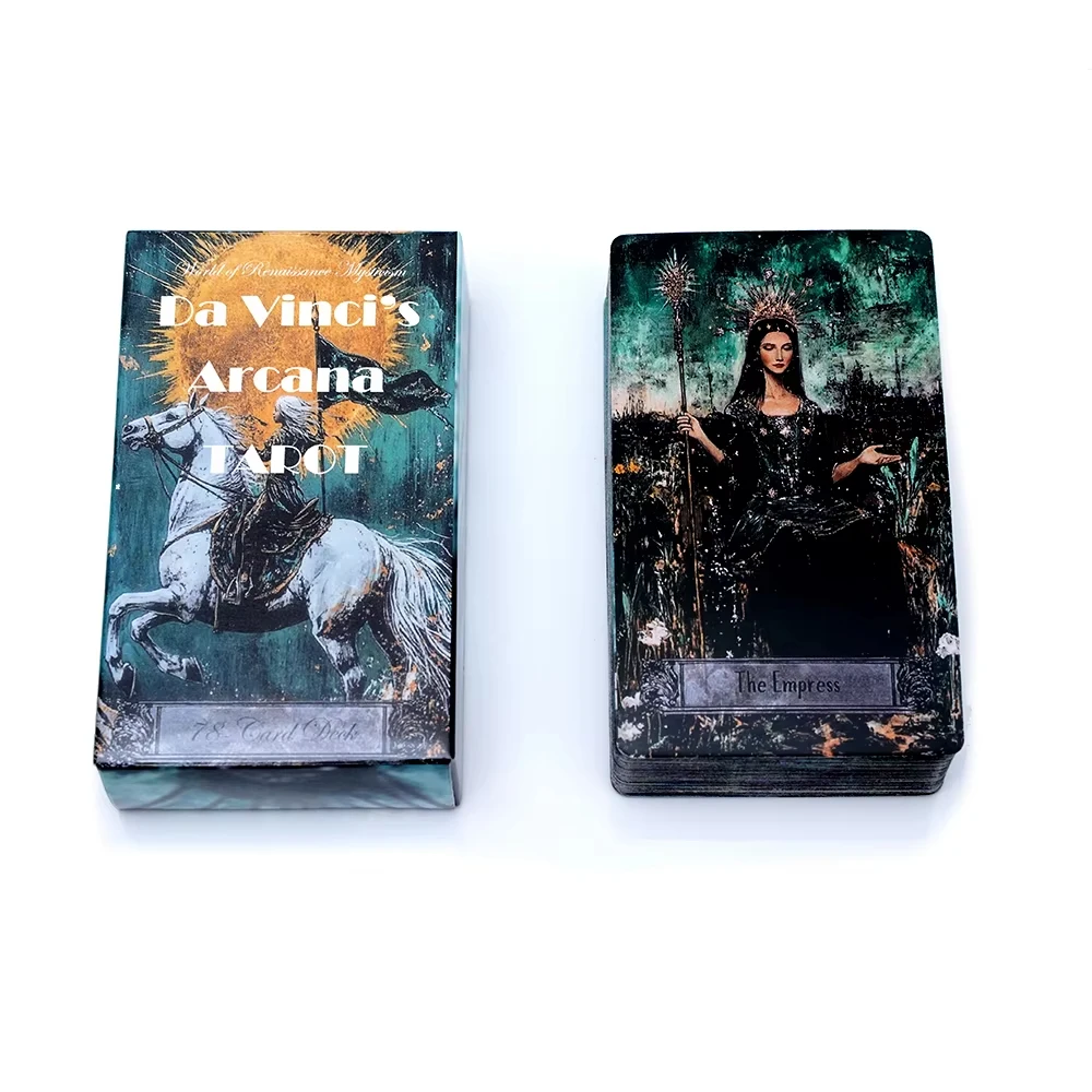 Cartas Del Tarot Místico Da Vinci, Cartas Del Tarot Hechas A Mano, Juego De Cartas Del Tarot De Arte Místico