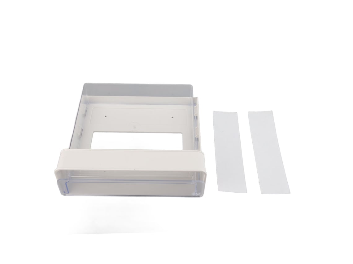 Caja de almacenamiento debajo del escritorio, gran capacidad, de plástico adhesivo, con estante oculto, organizador de cajones para teléfonos, piezas y papelería.