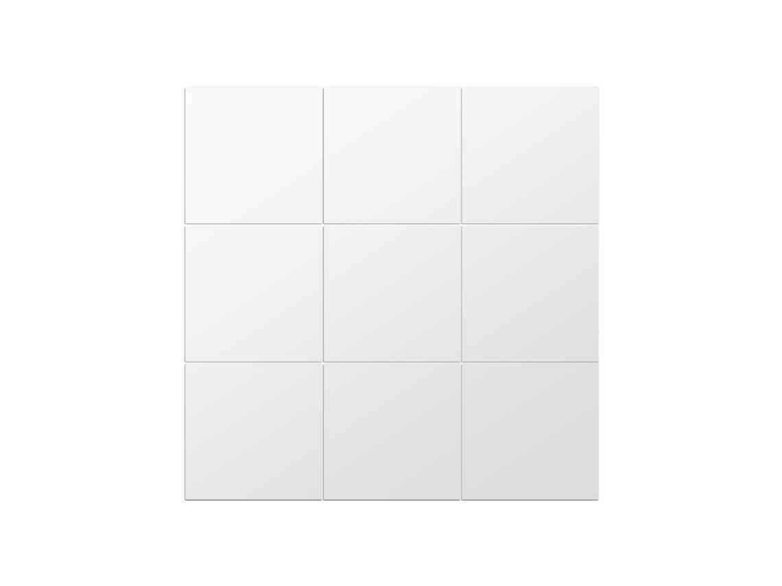 Baok-25 Piezas de pegatinas de espejo cuadradas de 15 cm, autoadhesivas, 3D, decorativas para pared, de acrílico, para bricolaje.