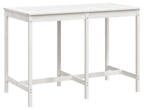 Mesa De Jardín VIDAXL Blanco Madera (159.5x82.5x110 cm)
