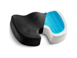 Cojín De Gel Para Asiento De Oficina, Negro, Para Aliviar El Dolor De Ciática Y Coxis. Gertiz